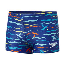 Speedo Boys Leisure Island Aquashort Swim Short Blue/Print 4, Blue/Print, rebel_hi-res