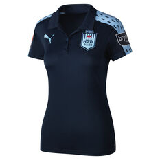 NSW Blues State of Origin 2022 Womens Polo, Navy, rebel_hi-res