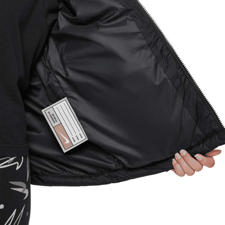 Nike Kids Sportswear Synthetic Fill Hooded Jacket, Black, rebel_hi-res