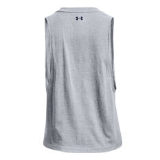 Under Armour Womens Project Rock Show Me Work Tank, Grey, rebel_hi-res