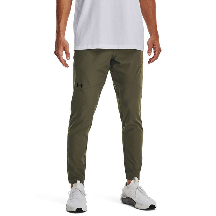 Under Armour Mens UA Unstoppable Tapered Pants Green XS, Green, rebel_hi-res