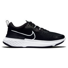 Nike React Miler 2 Womens Running Shoes Black/White US 6, Black/White, rebel_hi-res