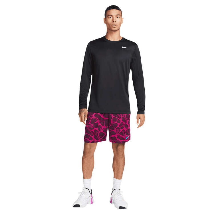 Nike Mens Dri-FIT Legend Long Sleeve Tee Black XL, Black, rebel_hi-res