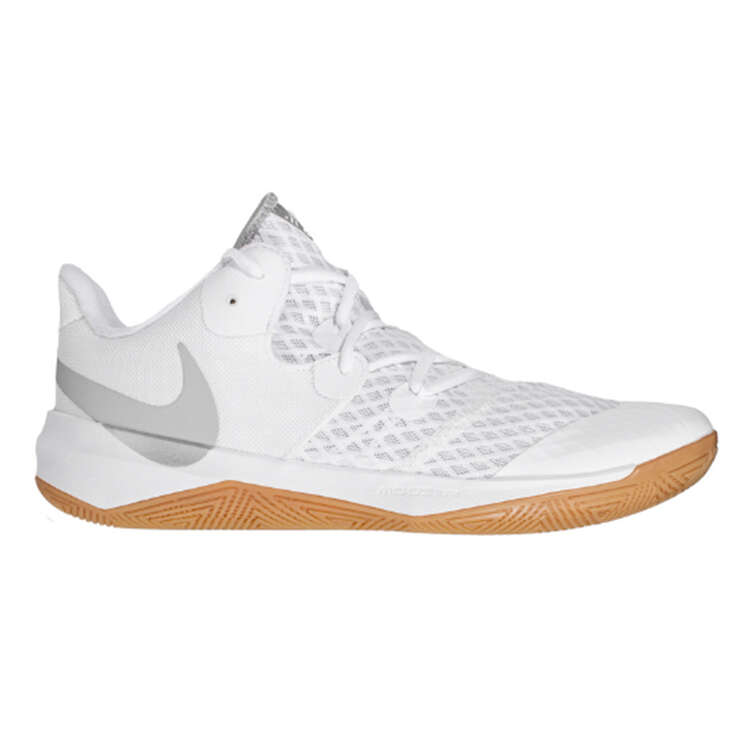 Nike Zoom Hyperspeed Court SE Womens Netball Shoes White/Silver US 6, White/Silver, rebel_hi-res