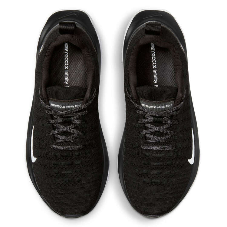 Nike InfinityRN 4 Womens Running Shoes, Black/White, rebel_hi-res