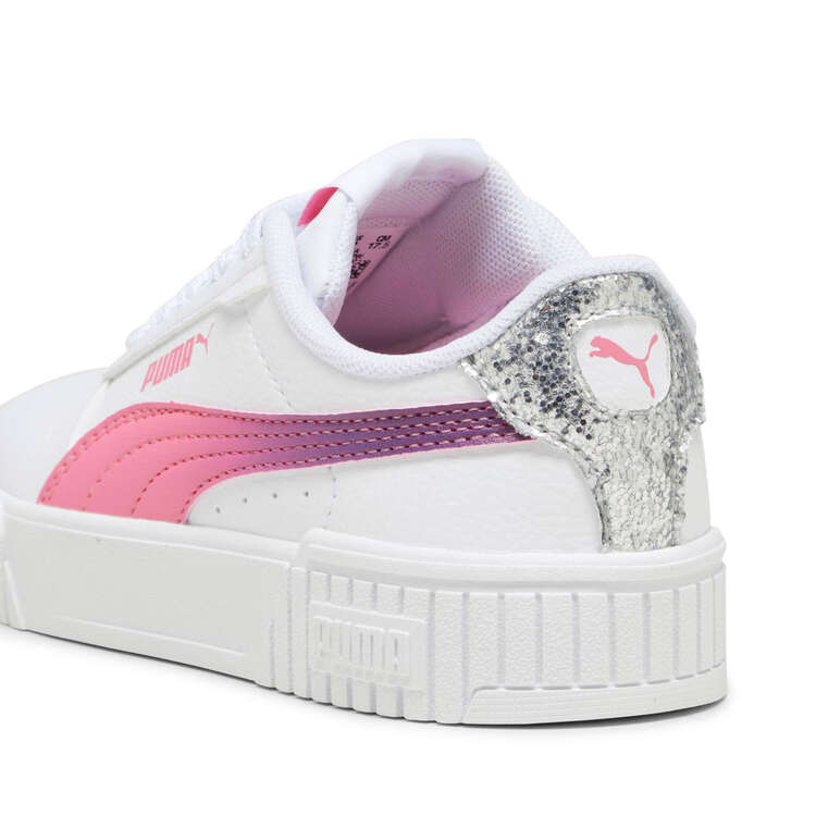 Puma Carina 2.0 Star Glow PS Kids Casual Shoes White/Silver US 11, White/Silver, rebel_hi-res