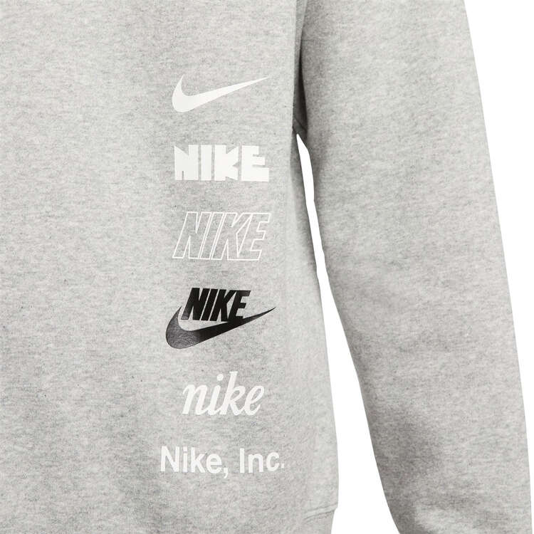 Nike Mens Club Fleece+ Brushed Back Sweatshirt, Grey, rebel_hi-res