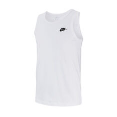 Nike Mens Sportswear Club Tank, White, rebel_hi-res