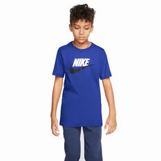 Nike Boys Sportswear Futura Icon Tee Royal/Navy XS, Royal/Navy, rebel_hi-res