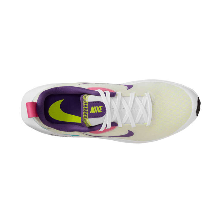 Nike Air Zoom Arcadia 2 GS Kids Running Shoes, White/Multi, rebel_hi-res