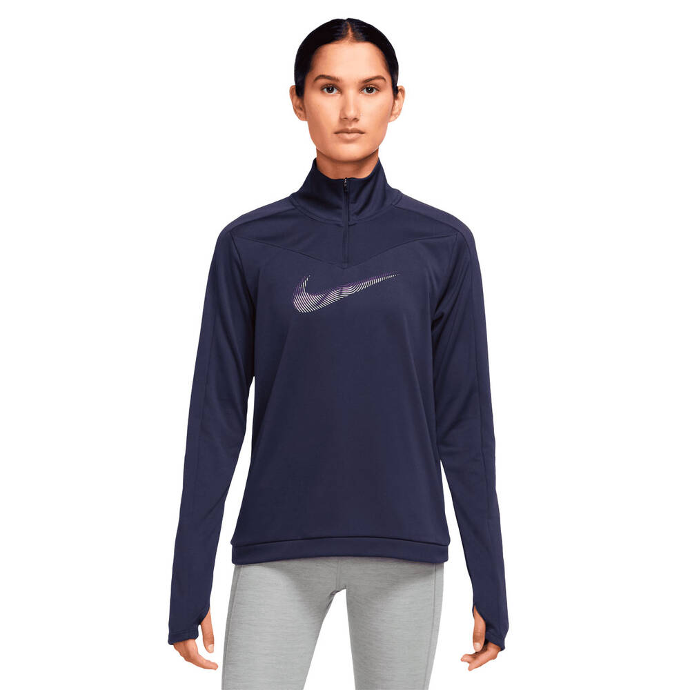 Nike Womens Dri-FIT Swoosh 1/2 Zip Running Top | Rebel Sport