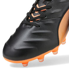 Puma King Pro 21 Football Boots, Black/Orange, rebel_hi-res