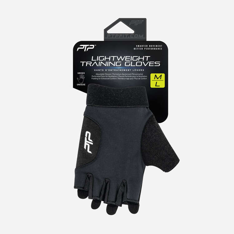 PTP Lightweight Training Gloves, Black, rebel_hi-res
