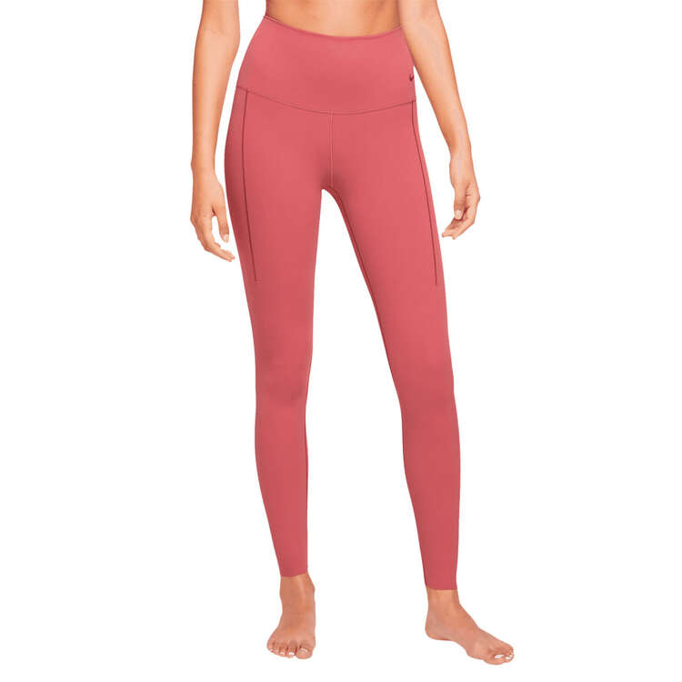 Nike Womens Zenvy Gentle Support High Waisted 7/8 Tights, Pink, rebel_hi-res