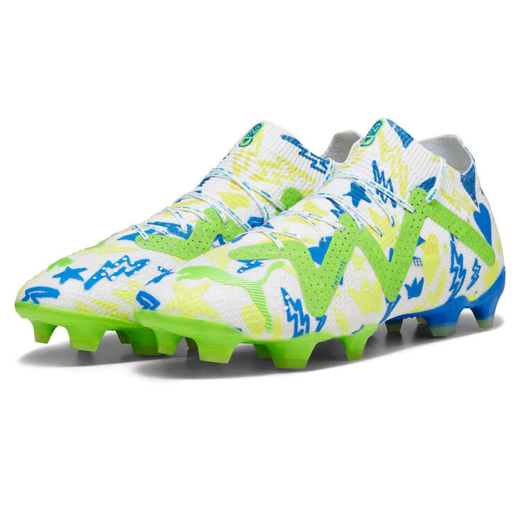 Puma Future Ultimate Neymar Jr Football Boots, White/Blue, rebel_hi-res