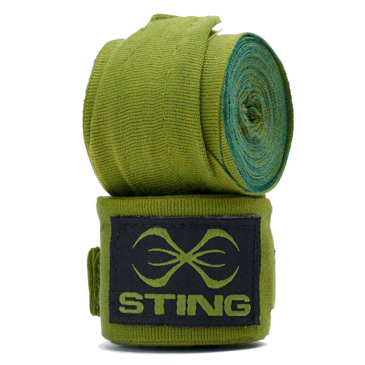 Sting Elasticised Hand Wraps 450cm Khaki, Khaki, rebel_hi-res