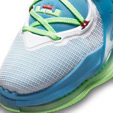 Nike LeBron 19 Dutch Blue Basketball Shoes, Blue/Green, rebel_hi-res