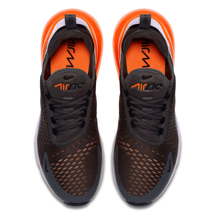 Nike Air Max 270 Mens Casual Shoes, Black/Orange, rebel_hi-res