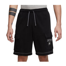 Nike Mens Sportswear Just Do It Cargo Shorts Black XS, Black, rebel_hi-res