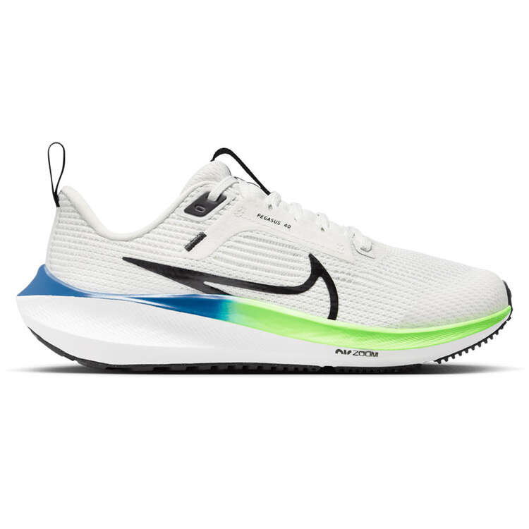 Nike Air Zoom Pegasus 40 GS Kids Running Shoes Grey/Black US 1, Grey/Black, rebel_hi-res