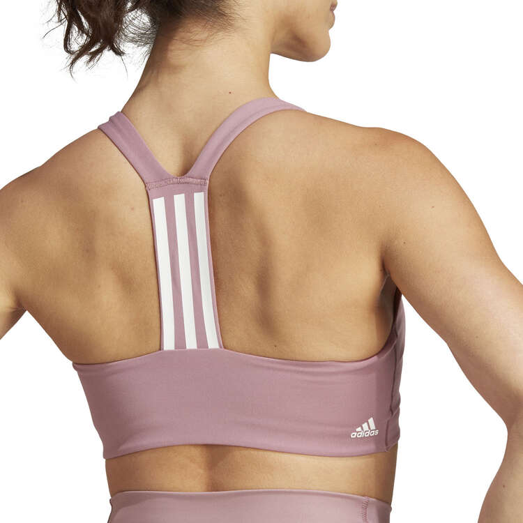 adidas Womens Powerimpact Training Sports Bra, Pink, rebel_hi-res