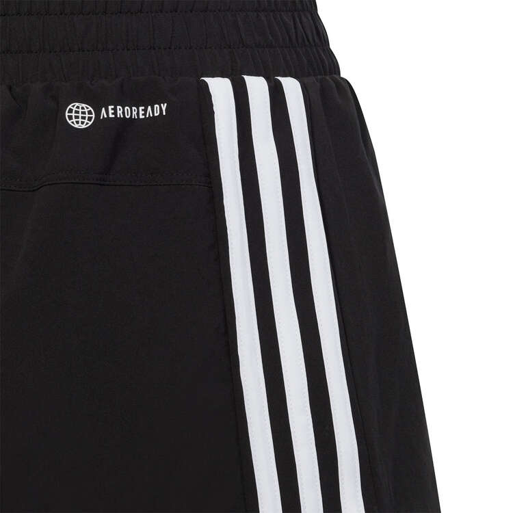 adidas Girls TR Essentials Aeroready 3 Stripes Shorts, Black, rebel_hi-res