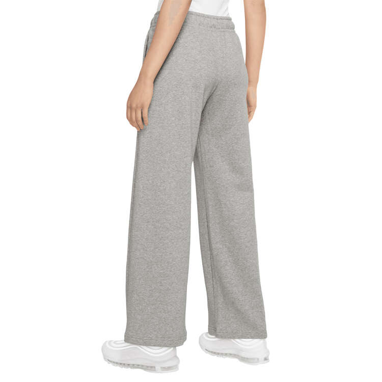 Nike Womens Sportswear Club Fleece Wide-Leg Sweatpants Grey XS, Grey, rebel_hi-res