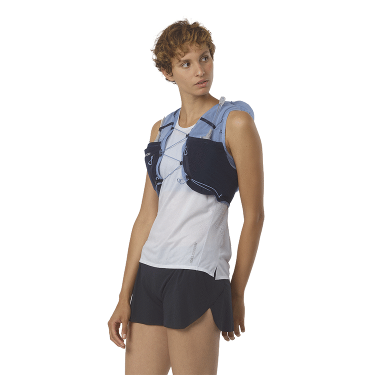 Salomon Unisex ADV Skin 12 Running Vest, Blue, rebel_hi-res
