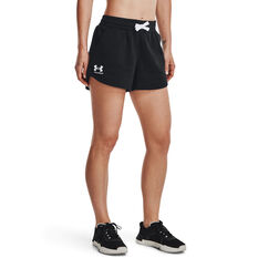 Under Armour Womens UA Rival Fleece Shorts Black XS, Black, rebel_hi-res