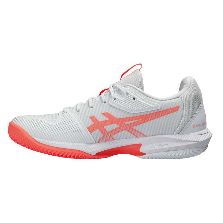 Asics Gel Solution Speed FF 3 Womens Tennis Shoes White/Orange US 6, White/Orange, rebel_hi-res