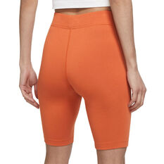 Nike Womens Sportswear Essentials Bike Shorts Orange XS, Orange, rebel_hi-res