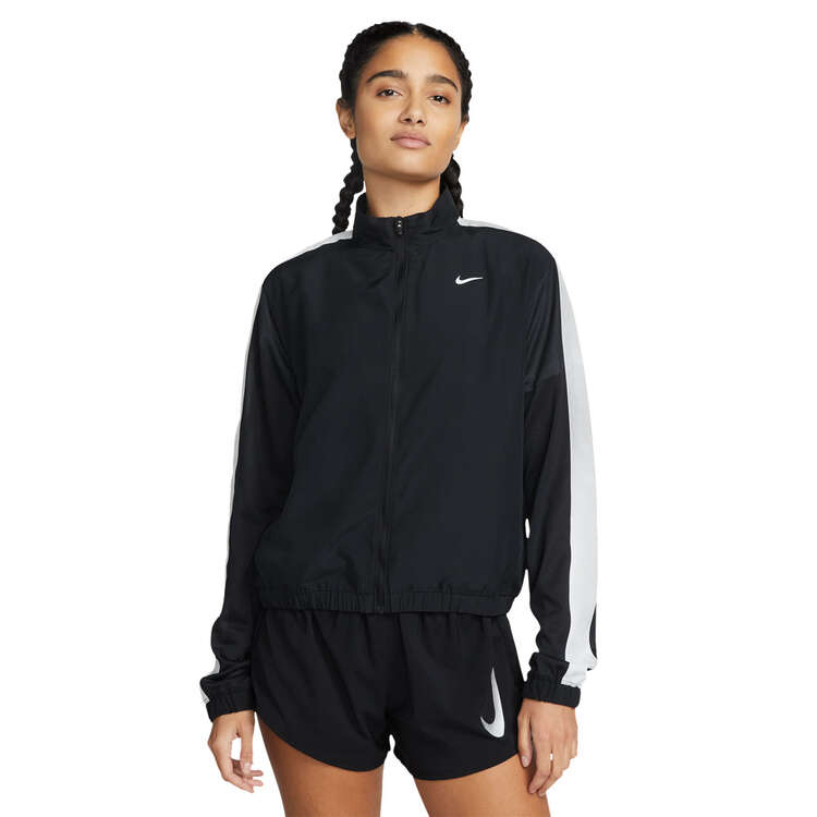 Nike Womens Dri-FIT Swoosh Running Jacket Black XL, Black, rebel_hi-res