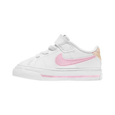 Nike Court Legacy Toddlers Shoes Peach/White US 4, Peach/White, rebel_hi-res