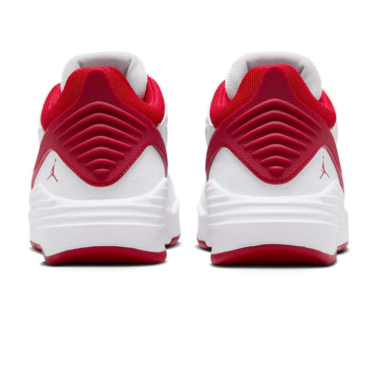 Jordan Max Aura 5 GS Kids Basketball Shoes, White/Red, rebel_hi-res
