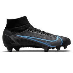 Nike Mercurial Superfly 8 Pro Football Boots Black/Grey US Mens 8 / Womens 9.5, Black/Grey, rebel_hi-res