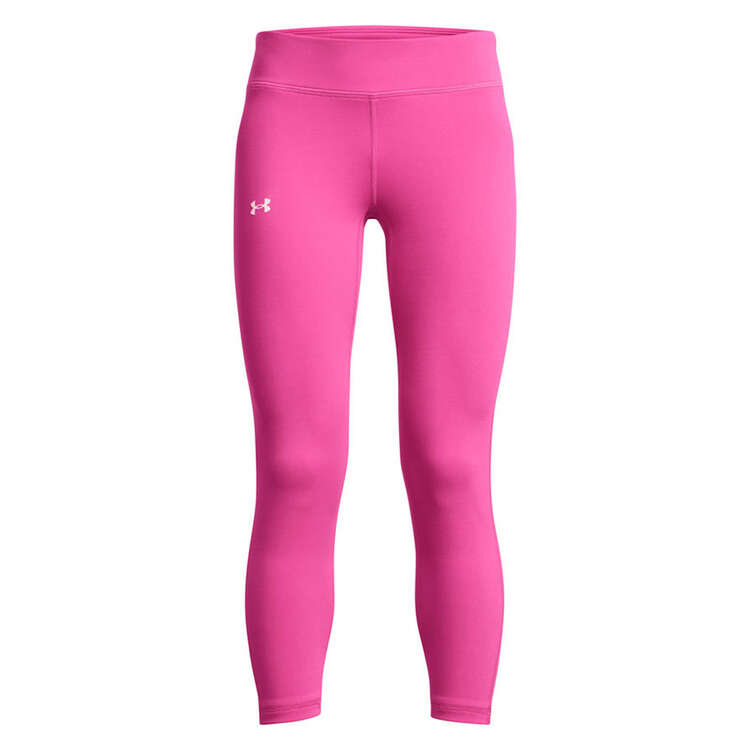 Under Armour Kids Motion Solid Cropped Tights Pink XS, Pink, rebel_hi-res