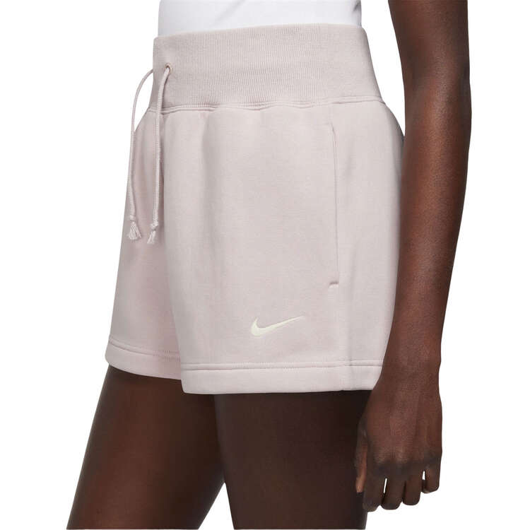 Nike Womens Sportswear Phoenix Fleece High Waisted Oversized Shorts, Purple, rebel_hi-res