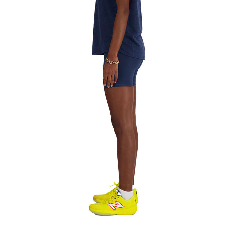 New Balance Womens AO Harmony High Rise Tennis Shorts, Navy, rebel_hi-res