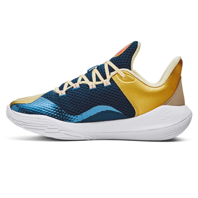 Under Armour Curry 11 Champion Mindset GS Basketball Shoes Yellow/Red US 4, Yellow/Red, rebel_hi-res