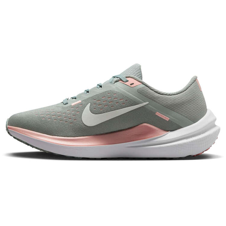 Nike Air Winflo 10 Womens Running Shoes Green/Pink US 6, Green/Pink, rebel_hi-res