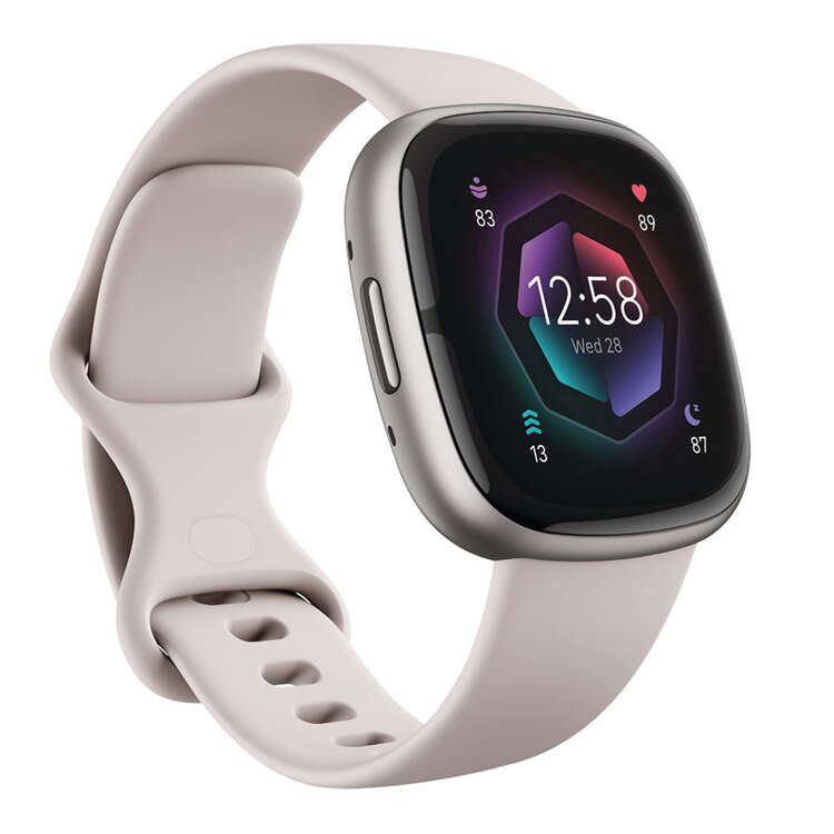 Fitbit Sense 2 Advanced Health & Fitness Watch - Lunar White/Platinum, , rebel_hi-res