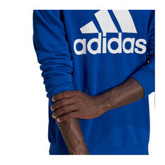 adidas Mens Essentials Big Logo Sweatshirt, Blue, rebel_hi-res