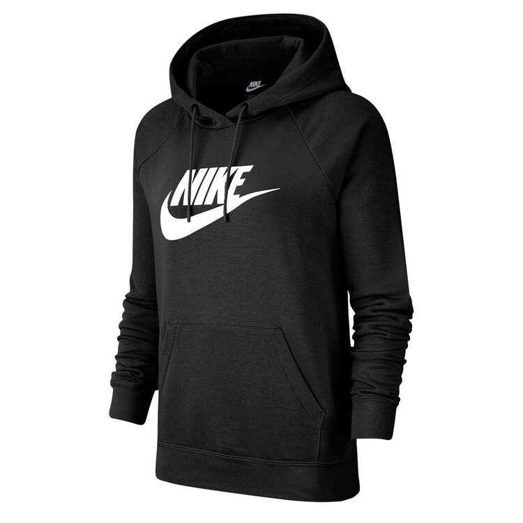 Nike Womens Sportswear Essential Fleece Pullover Hoodie Black XS, Black, rebel_hi-res