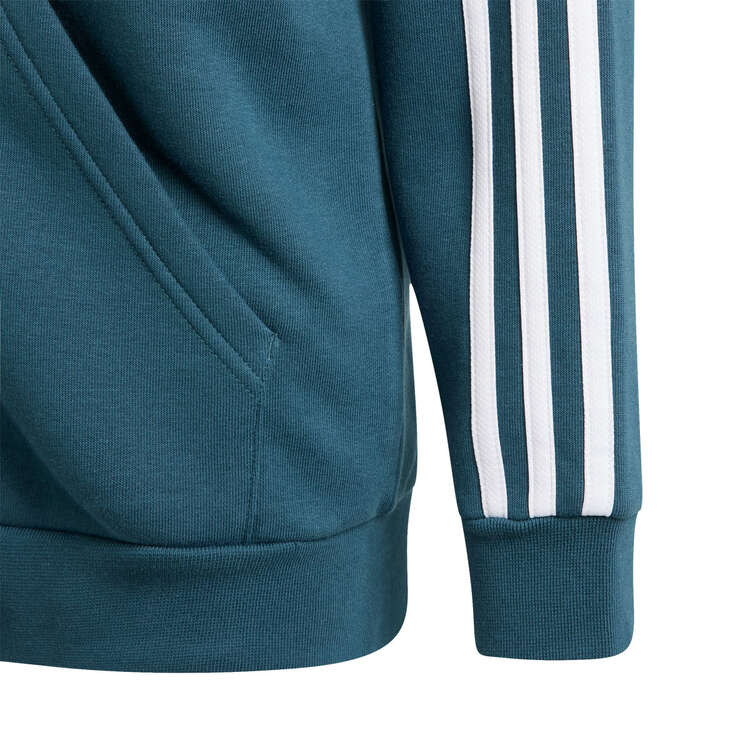adidas Kids Essentials 3-Stripes Full-Zip Hoodie Blue 8, Blue, rebel_hi-res