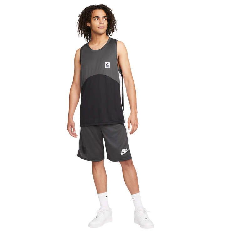 Nike Mens Dri-FIT Starting Five Basketball Jersey, Grey, rebel_hi-res