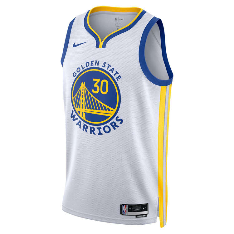  Mitchell & Ness NBA Swingman Home Jersey Warriors 09 Steph  Curry White SM : Sports & Outdoors