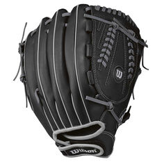 Wilson 360 Slowpitch Right Hand Throw Softball Glove Black 13in Right Hand, Black, rebel_hi-res