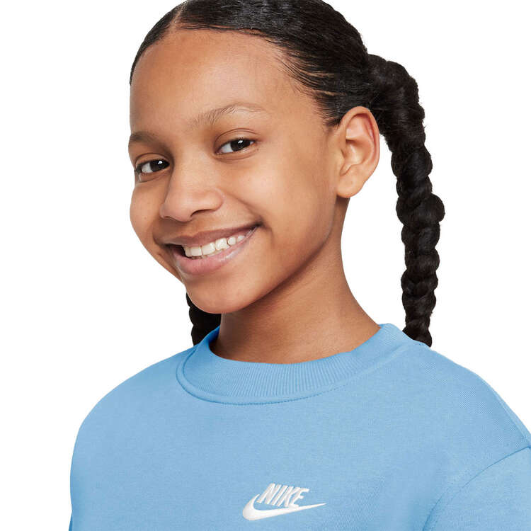 Nike Kids Sportswear Club Fleece Crew, Blue, rebel_hi-res
