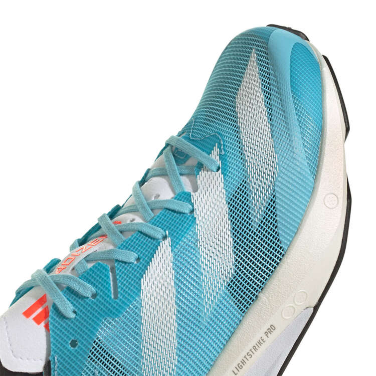 adidas Adizero Adios 8 Womens Running Shoes, Blue/White, rebel_hi-res