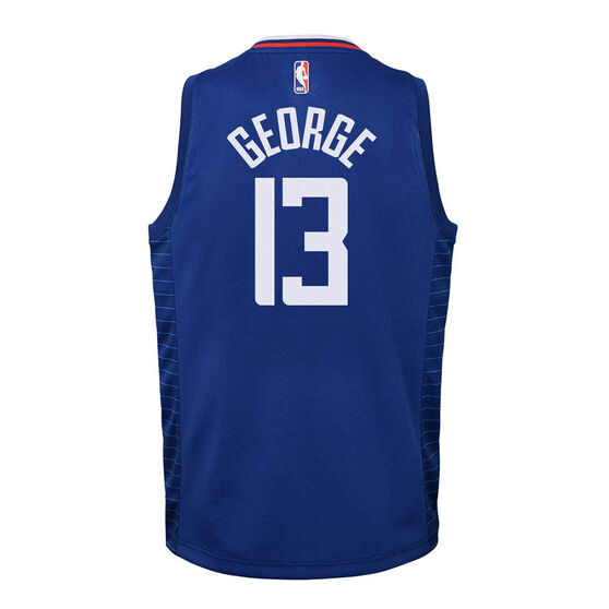 Nike Los Angeles Clippers Paul George 2020/21 Youth Icon Swingman Jersey, Blue, rebel_hi-res